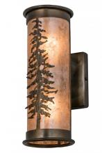 Meyda Blue 168686 - 5" Wide Tall Pines Wall Sconce