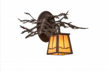 Meyda Blue 170877 - 16"W Pine Branch Valley View Left Wall Sconce