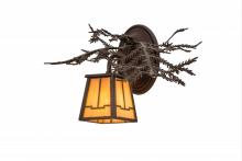 Meyda Blue 170878 - 16"W Pine Branch Valley View Right Wall Sconce