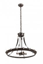 Meyda Blue 179882 - 26" Wide Fleur-de-Lite 4 Light Inverted Pendant Hardware