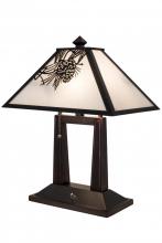 Meyda Blue 182011 - 20"H Winter Pine Table Lamp