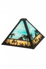 Meyda Blue 188315 - 10"Sq Camel Mission Shade