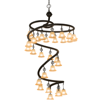 Meyda Blue 188862 - 60" Wide Zikloi 30 LT Chandelier