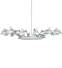 Meyda Blue 194179 - 94" Wide Drafter's Lamp Chandelier