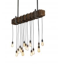 Meyda Blue 198209 - 48" Long Alva 15 Light Pendant