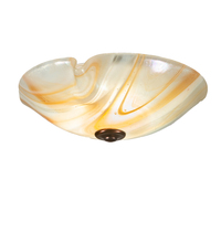 Meyda Blue 205072 - 16" Wide Atelier Peach Swirl Organic Flushmount