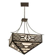 Meyda Blue 21511 - 41"Sq Symbol for Wood Inverted Pendant