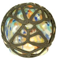 Meyda Blue 22118 - 4.75"H Castle Butterfly Orb Shade