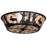 Meyda Blue 225869 - 23" Wide Moose at Dawn Flushmount