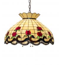 Meyda Blue 232772 - 23" Wide Roseborder Pendant