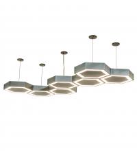 Meyda Blue 233738 - 88" Long Jefferson Oblong Pendant