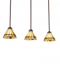 Meyda Blue 237619 - 42" Long Belvidere 3 Light Island Pendant