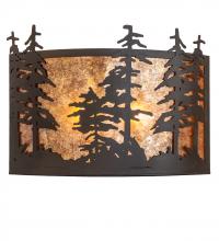 Meyda Blue 243680 - 24" Wide Tall Pines Wall Sconce