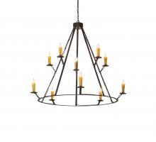 Meyda Blue 245091 - 54" Wide Anthracite 10 Light Chandelier