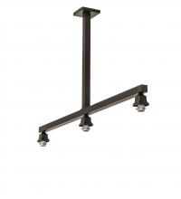 Meyda Blue 247615 - 52" Long Craftsman Brown 3 Light Island Pendant Hardware