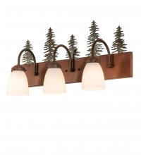 Meyda Blue 249424 - 24"Wide Tall Pines 3 Light Vanity Light