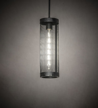 Meyda Blue 288058 - 5" Wide Cilindro Cage Mini Pendant
