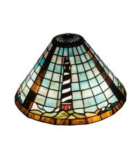 Meyda Blue 69252 - 14" Wide Lighthouse Cone Shade