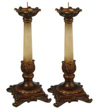 Meyda Blue 69335 - 10"H Arcadia 2 Pieces Candle Sticks