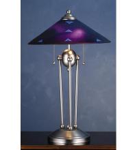 Meyda Blue 82485 - 25"H Metro Fusion Plum Crazy Deco Ball Table Lamp