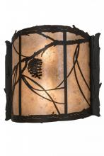 Meyda Blue 98413 - 15"W Whispering Pines Wall Sconce