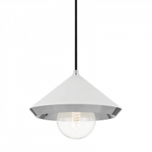 Mitzi H139701L-PN/WH - 1 Light Large Pendant