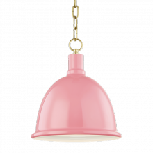Mitzi H238701S-AGB/PK - 1 LIGHT SMALL PENDANT