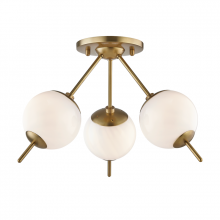 Mitzi H282603-AGB - 3 LIGHT FLUSH MOUNT