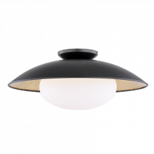 Mitzi H368601L-BLK/GL - Cadence Semi Flush