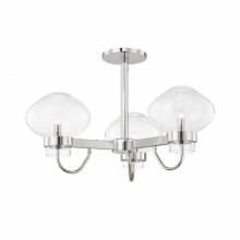 Mitzi H408603-PN - 3 LIGHT SEMI FLUSH