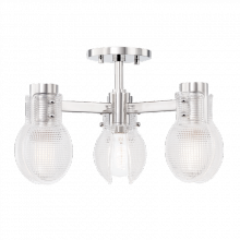 Mitzi H417603-PN - 3 Light Semi Flush