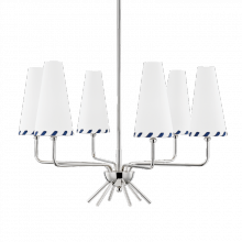 Mitzi H436806-PN - 6 Light Chandelier