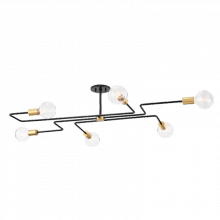Mitzi H488606L-AGB/TBK - Jena Semi Flush