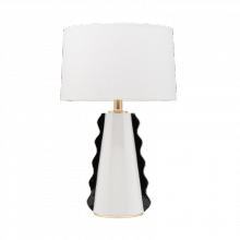 Mitzi HL337201-BW/GL - 1 Light Table Lamp