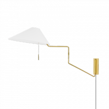 Mitzi HL647201-AGB - Aisa Plug-In Sconce