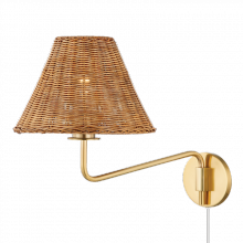 Mitzi HL704201-AGB - Issa Plug-in Sconce