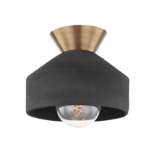 Troy Orange C9811-PBR/CBK - COVINA Flush Mount