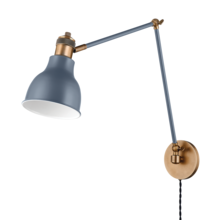 Troy Orange PTL1219-PBR/SBL - MAKIN Plug-in Sconce