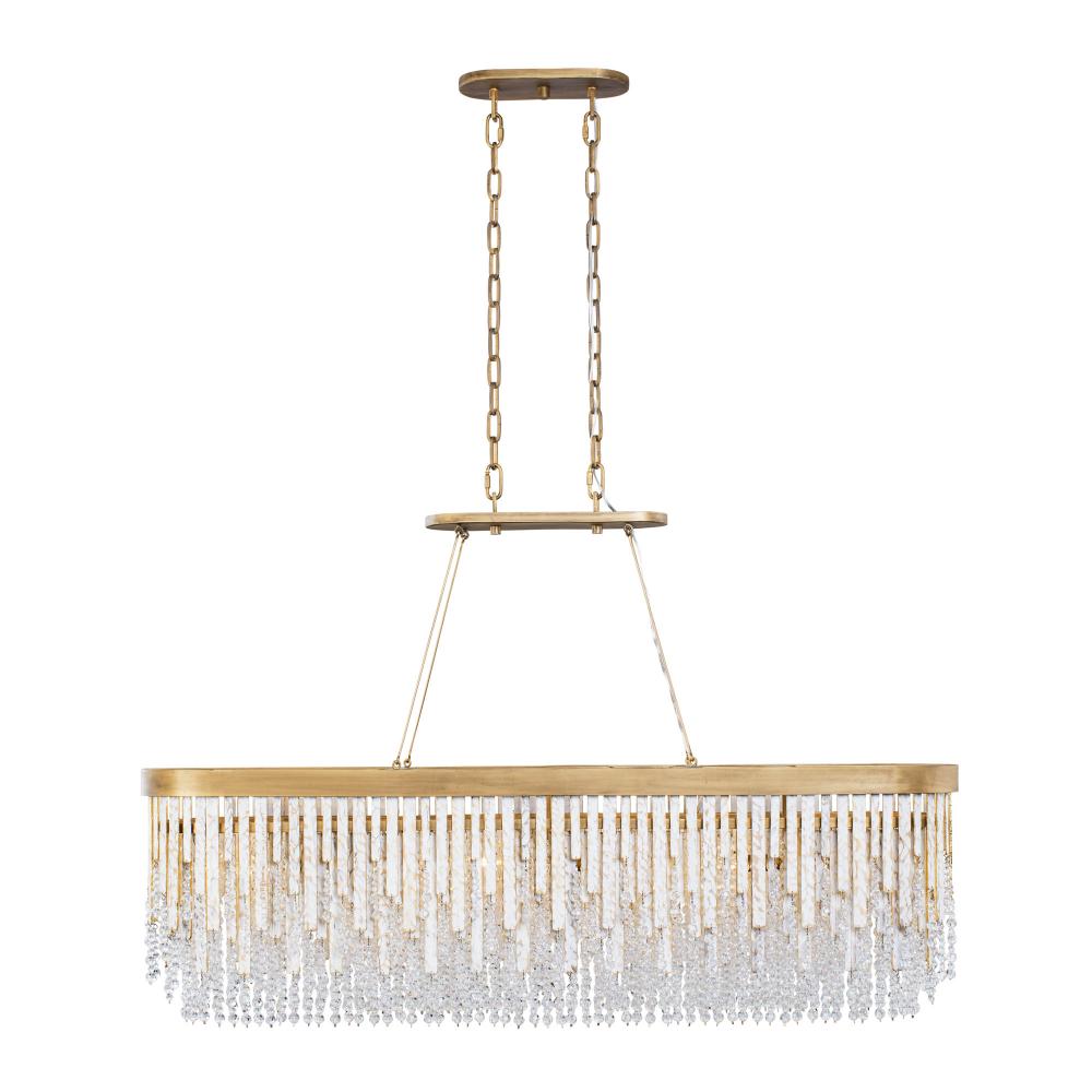 Lafayette 6-Lt Linear Pendant - Havana Gold