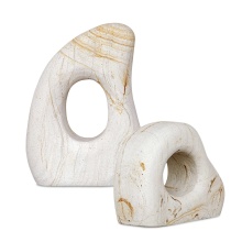 Uttermost 18265 - Uttermost Stone Flow Outdoor Sculptures Set/2