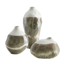 Uttermost 18283 - Uttermost Earthflow Glazed Outdoor Vases Set/3