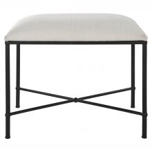 Uttermost 23680 - Avenham Small Black Framed Bench