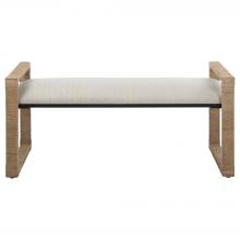 Uttermost 23760 - Areca Coastal Rattan Bench