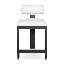 Uttermost 53045 - Uttermost Bolster Back White Outdoor Counter Stool