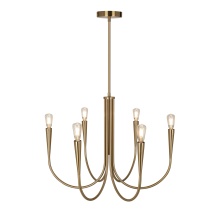 Artcraft AC11926BR - Bronte Collection 6-Light Chandelier Brass
