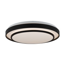 Artcraft AC7403BK - Aziza Collection 1-Light 19" Flush Mount Black