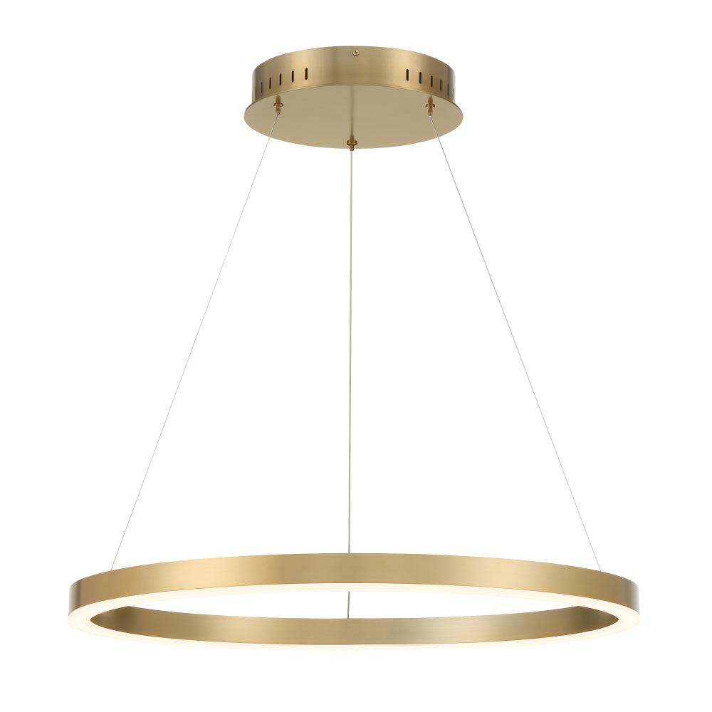 Spunto 28" Round LED Chandelier in Gold