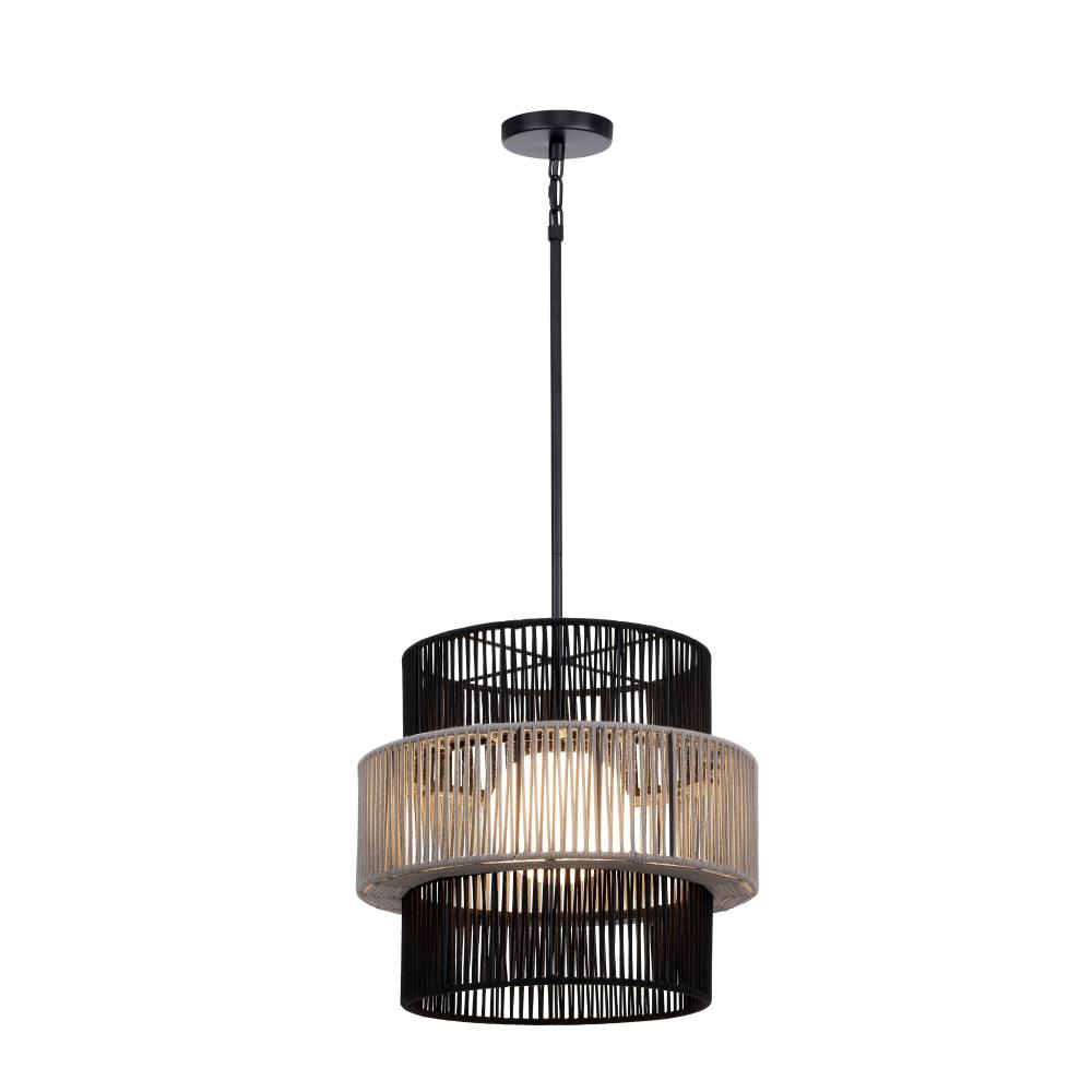 Aden 1 Light Outdoor Pendant in Grey