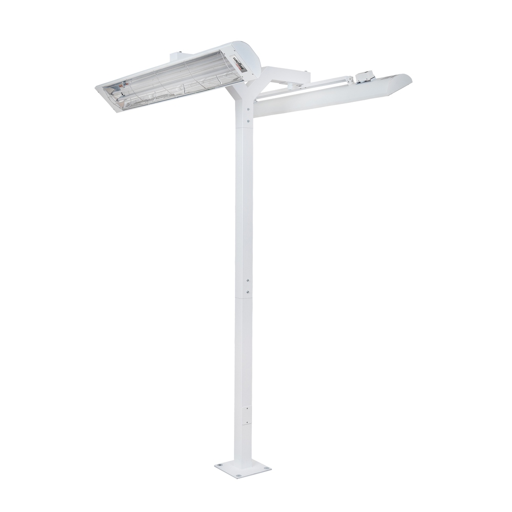 Eurofase EF3908PMDW 39 Inch 8ft White Pole Mount With Double Crossbar