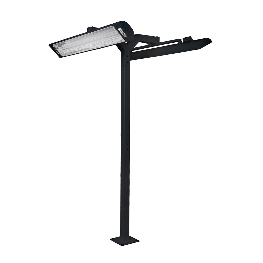 Eurofase EF6108PMB 61 Inch 8ft Black Pole Mount With Single Crossbar